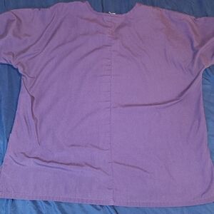 Cherokee Scrub Rich Purple Top Size Lg